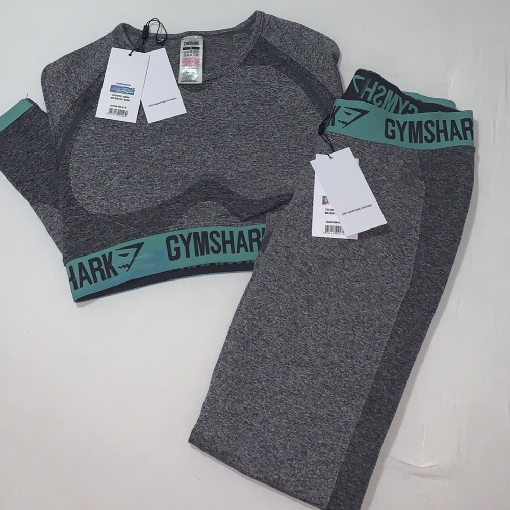 Gymshark Charcoal Leggings Brand New With Tags Size Medium (top separate)